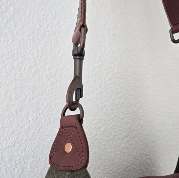 Jack Spade Warren Street NY Canvas Leather Weekend Duffle Bag Large 19"×16"×8.5" - Picture 7 of 16